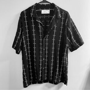 Abercrombie & Fitch Linen Blend Resort Shirt